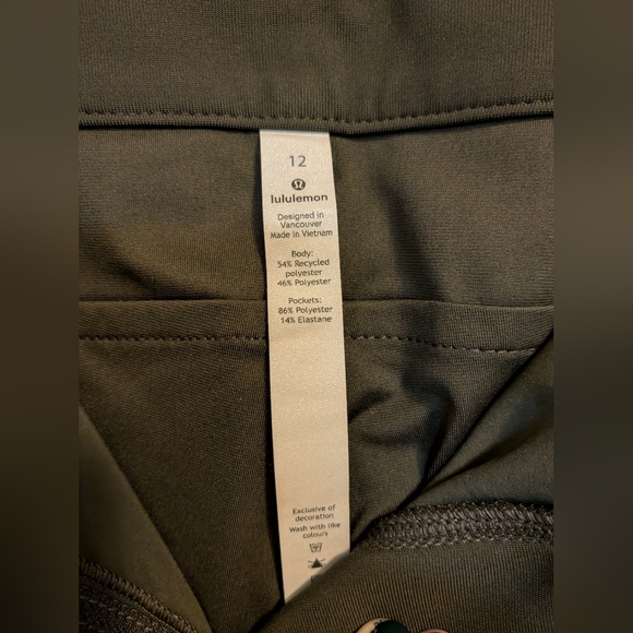 NWOT Lululemon City Sleek 5 Pocket 7/8 Pant Size 12 - Dark Olive - Picture 6 of 7